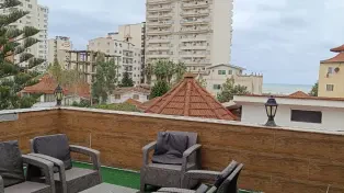 تریبلکس مبله با شاه‌نشین، سه تراس ویو دریا